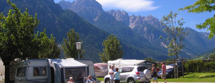 doorreiscampings in Frankrijk, Oostenrijk en Italie