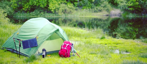 zonnepanelen tent