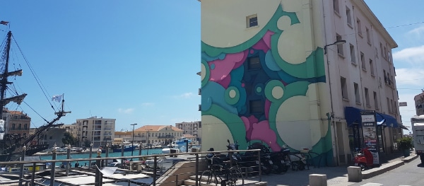 Street art in de haven van Sète