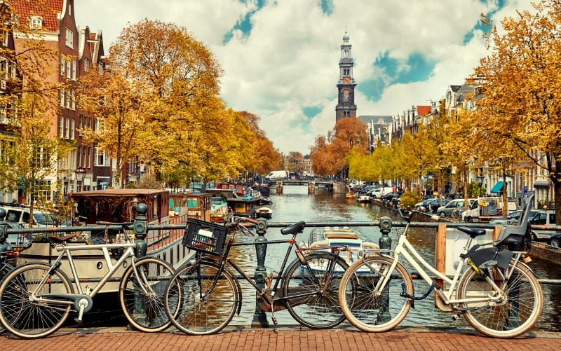 Cycling in Amsterdam