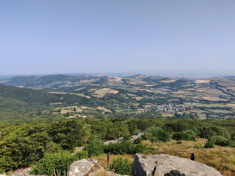 Uitzicht vanaf de Pic du Montalet over de Haut-Languedoc