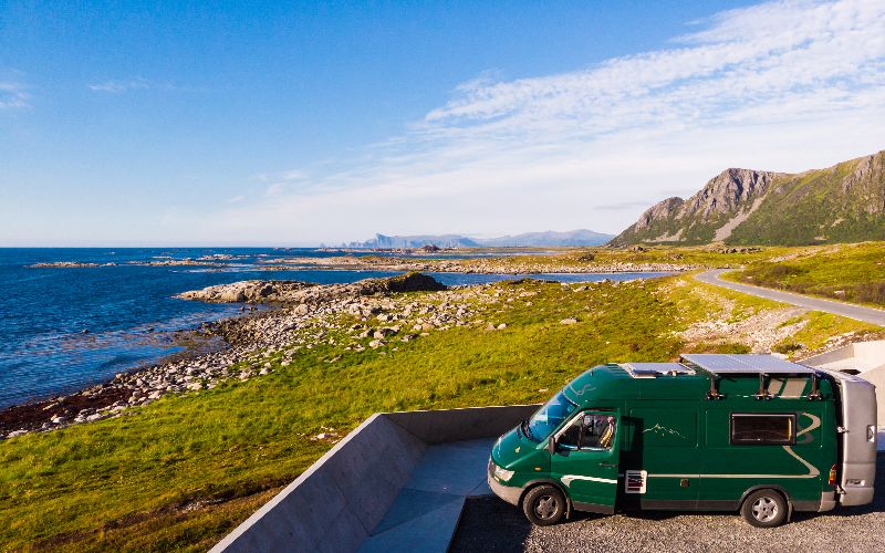 One way to achieve more sustainable camping is by installing solar panels on the roof of your camper