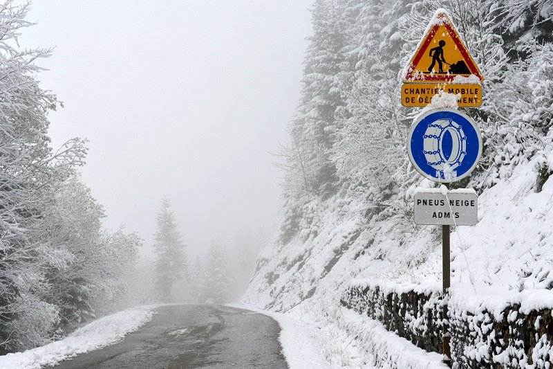 Winterbanden in Frankrijk en Italië