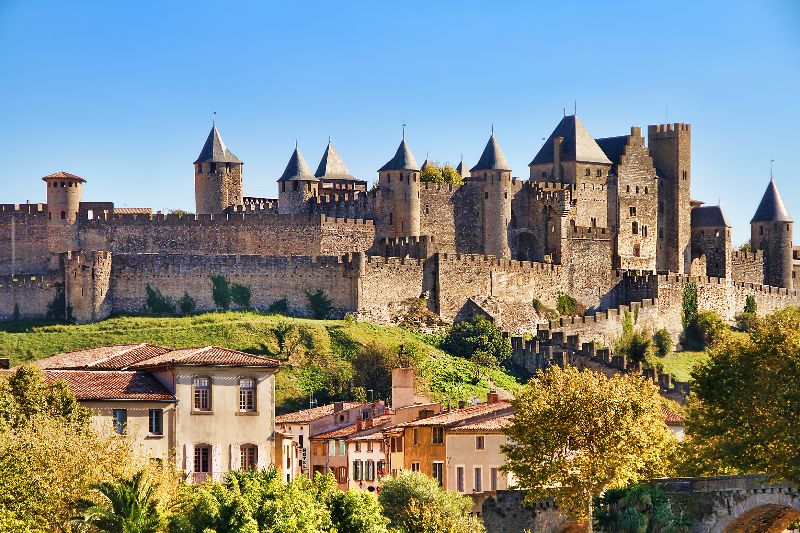 De grootst behouden middeleeuwse vesting vind je in het zuiden van Frankrijk: Carcassonne.