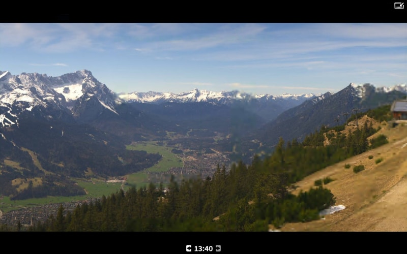 Uitzicht vanaf de Zugspitze.