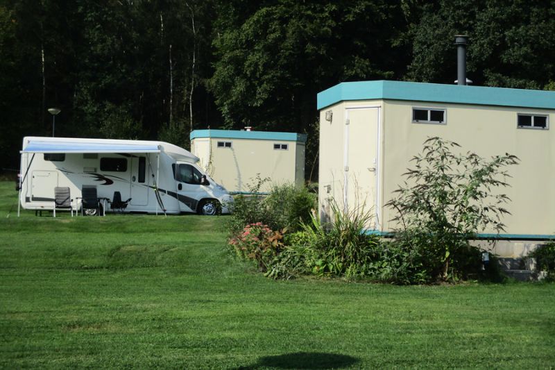 Camping mit Privatsanitär 