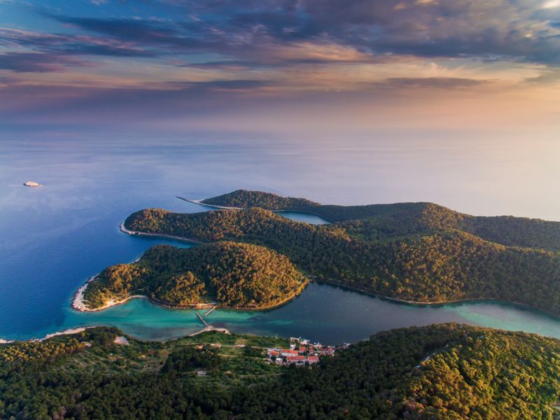 Uitzicht over het mooie Mljet.