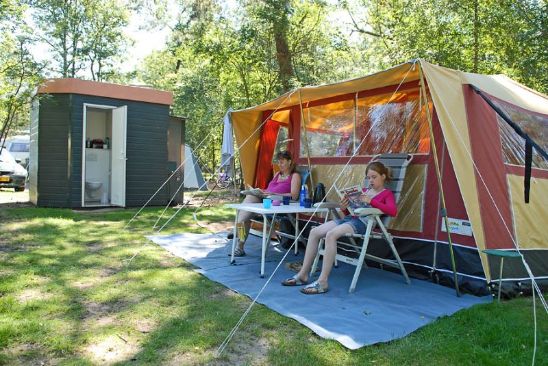 Camping mit Privatsanitär
