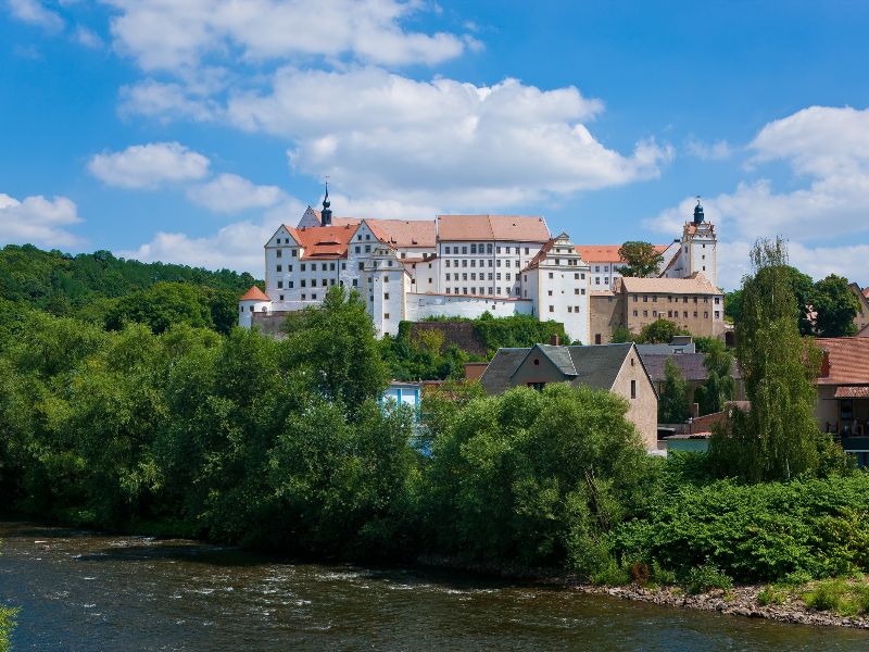 Colditz is one of the largest castles in Saxony and was used in World War II to hold fleeing officers prisoner of war.