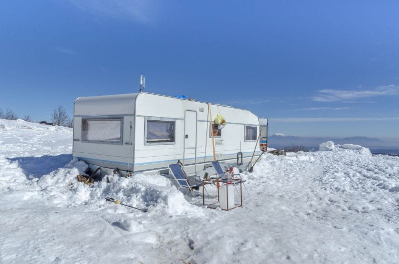 Winterkamperen caravan Winterkamperen caravan