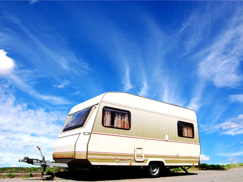 Wohnwagen im Freien