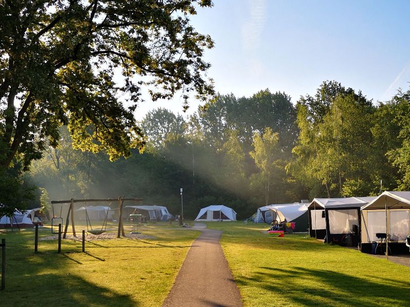 Wheelchair-accessible camping: campsite De Ruimte has paved paths.