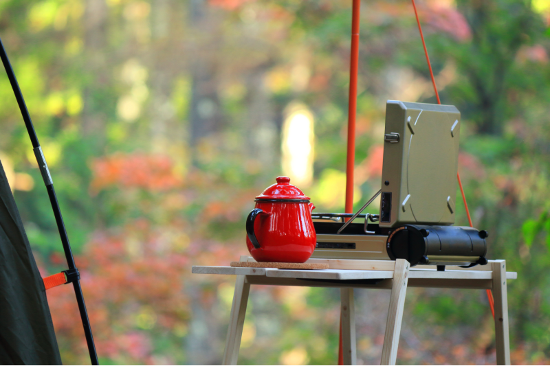 Campingkeuken, koken