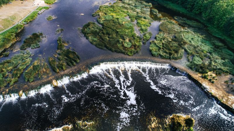 De Ventas rumba, de breedste waterval van Europa.