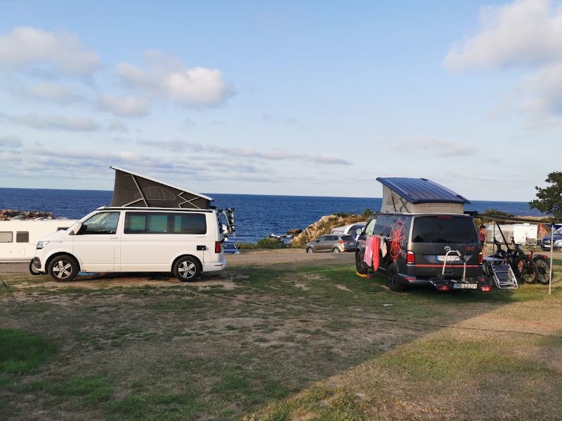 Camping aan zee in Denemarken