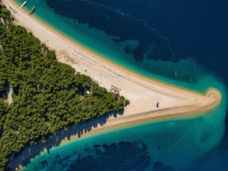 De Gouden Hoorn: Zlatni Rat - Eiland Brac, Dalmatië