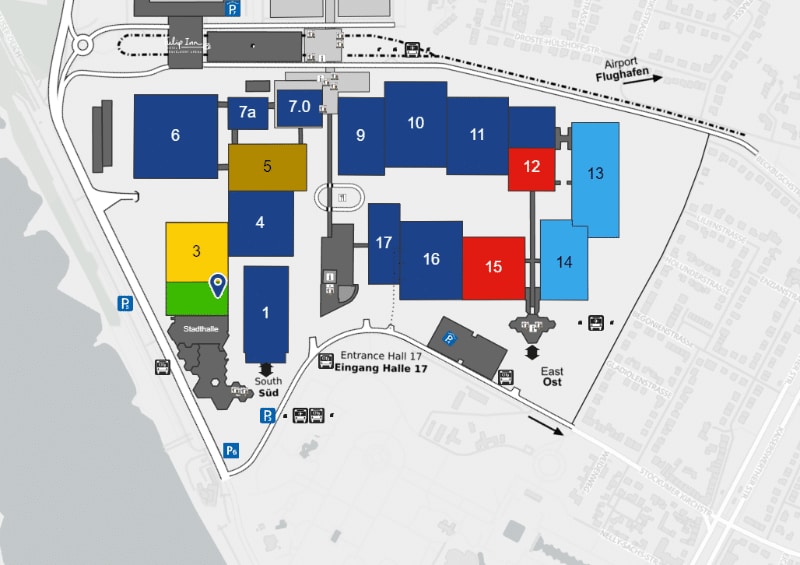 Plattegrond Caravan Salon Düsseldorf 2023