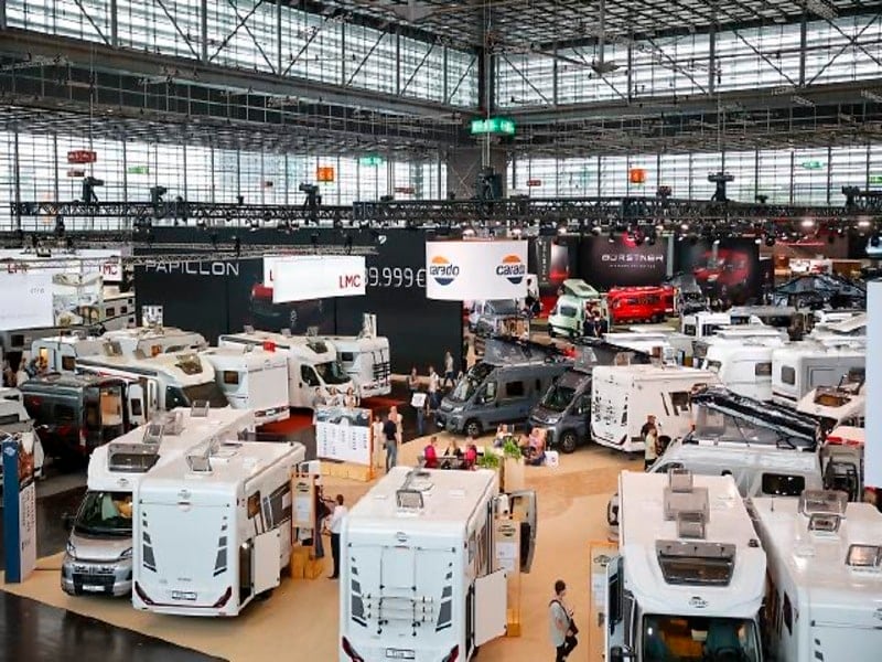 Beurshal van de Caravan Salon