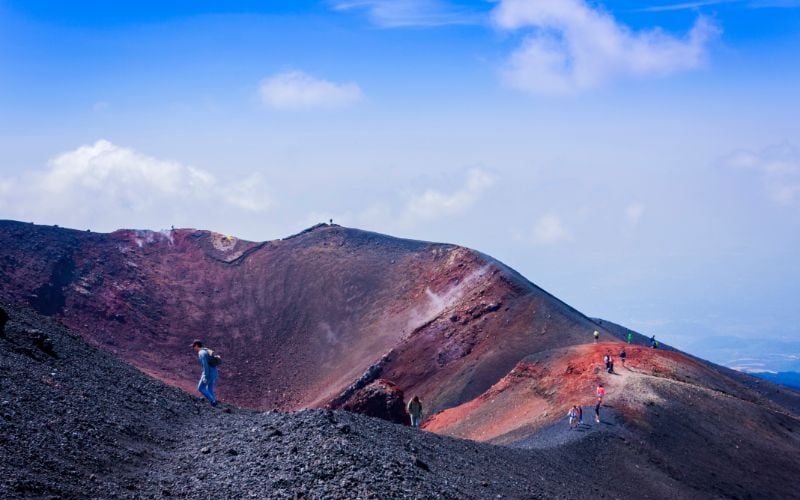 Etna beklimmen.