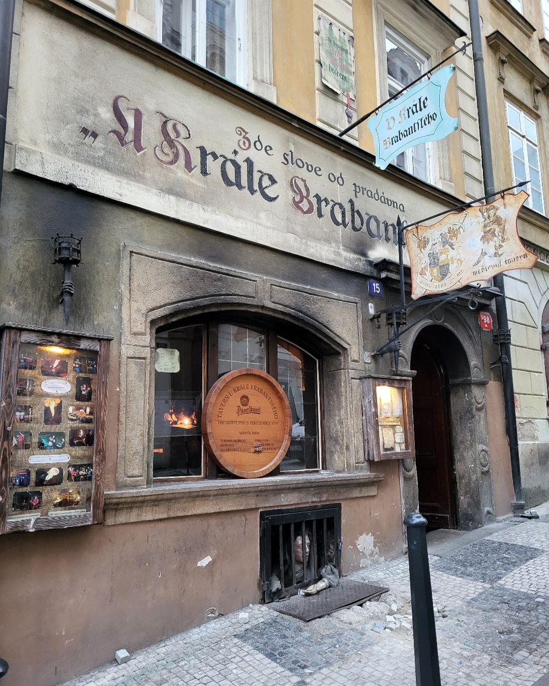Middeleeuws cafe in Praag