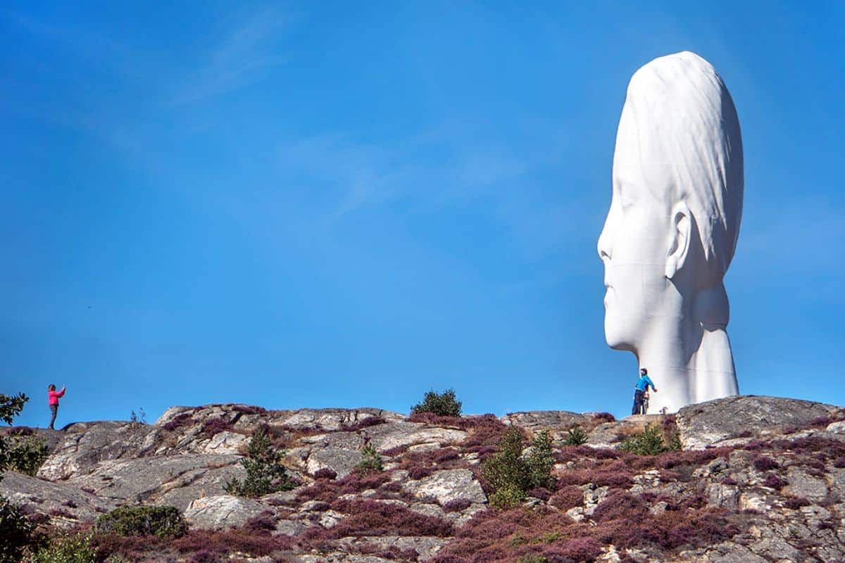 Skulptur i Pilane Zweedse westkust